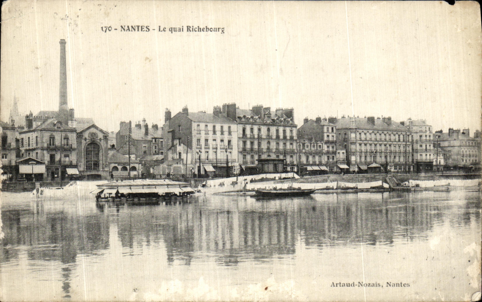 CPA Nantes Le Quai Richebourg 