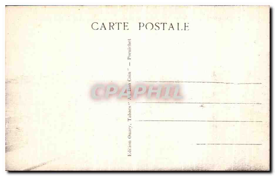 CPA Pornichet les Pins Vue Generale des Nouveaux Boulevards de La Plage  — Rückseite