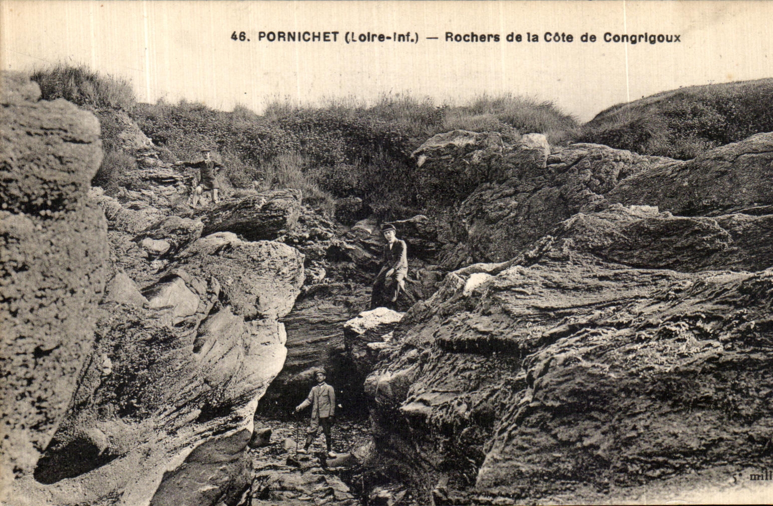 CPA Pornichet Rochers de la Cote de Congrigoux