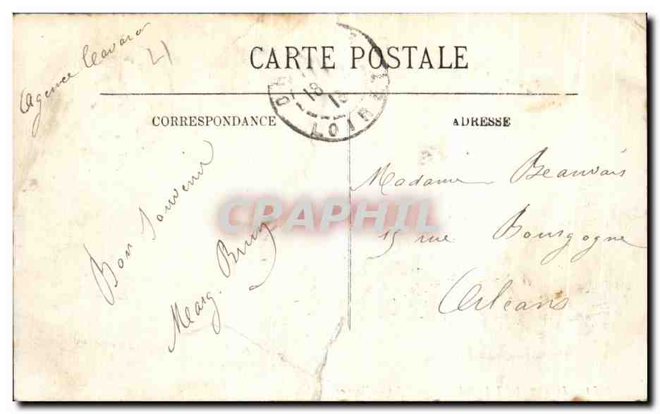 CPA Pornichet Les Pins Effet de Vagues — Rückseite