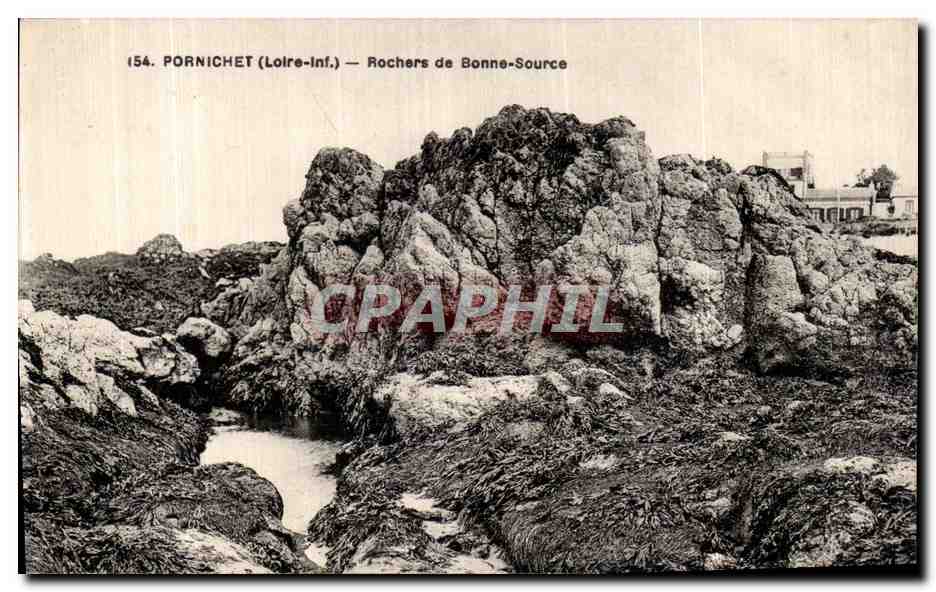 CPA Pornichet Rochers de Bonne Source 