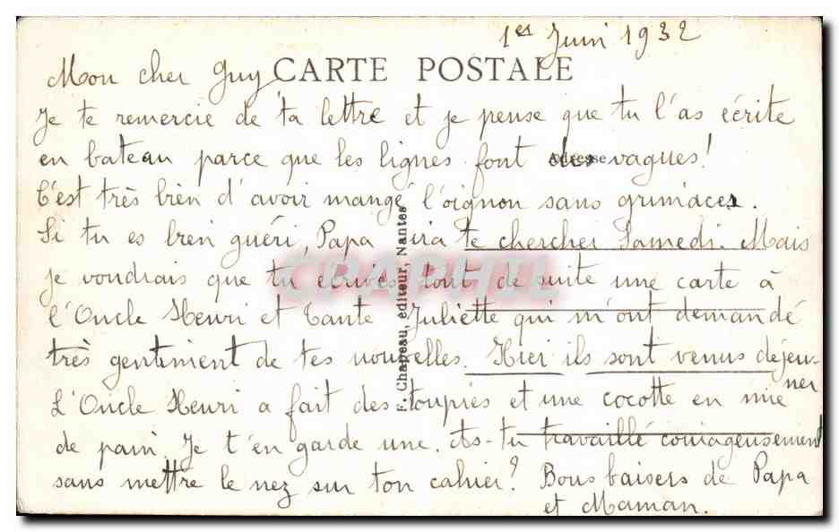 CPA Pornichet Vue Sur L a Jetee et Le Port  — Rückseite