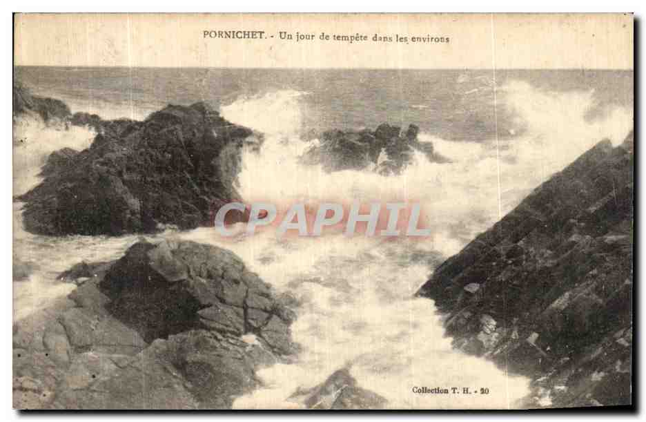 CPA Pornichet Un Jour de Tempete dans Les Environs