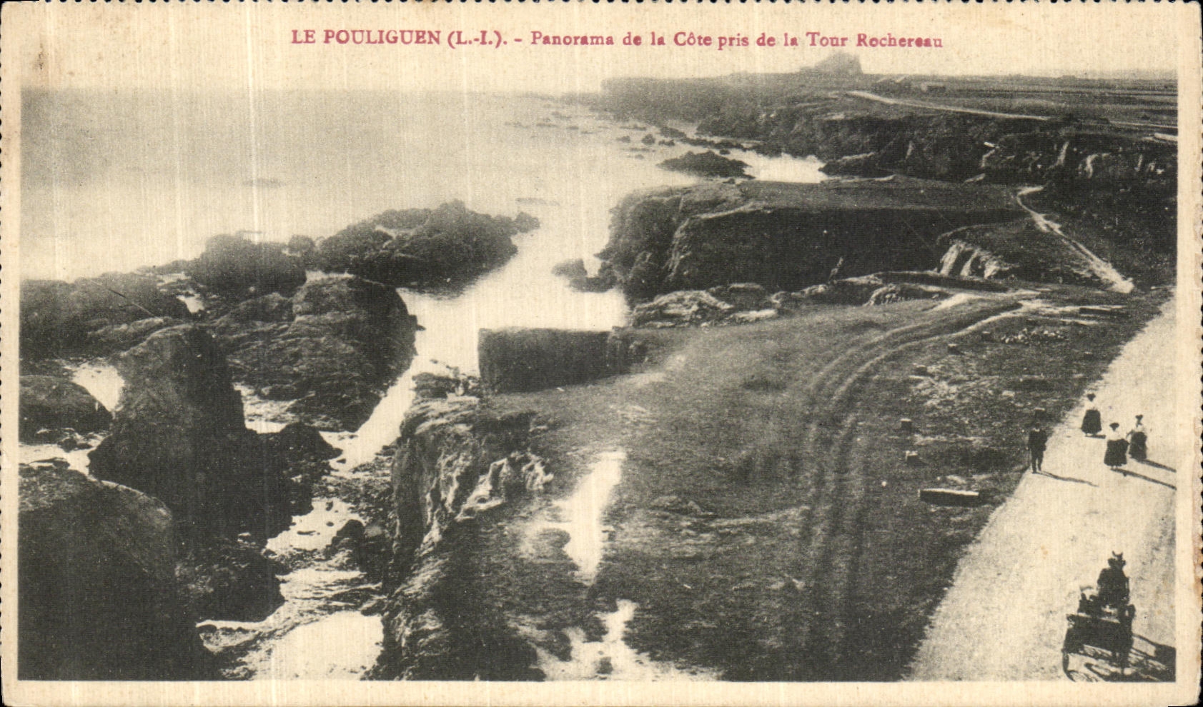 CPA Le Pouliguen Panorama de La Cote de La Tour Rochereau 