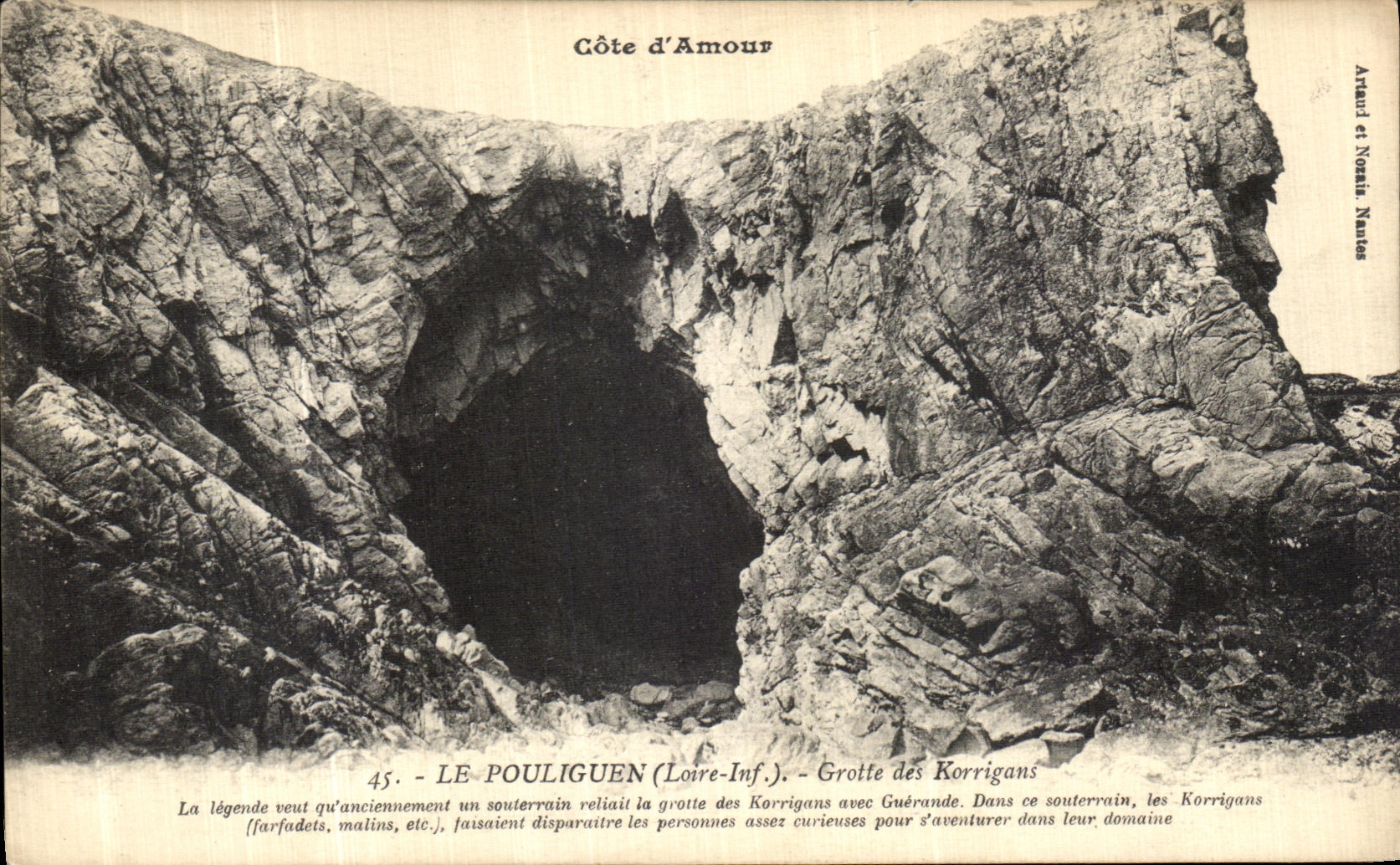 CPA Le Pouliguen Grotte des Korrigans