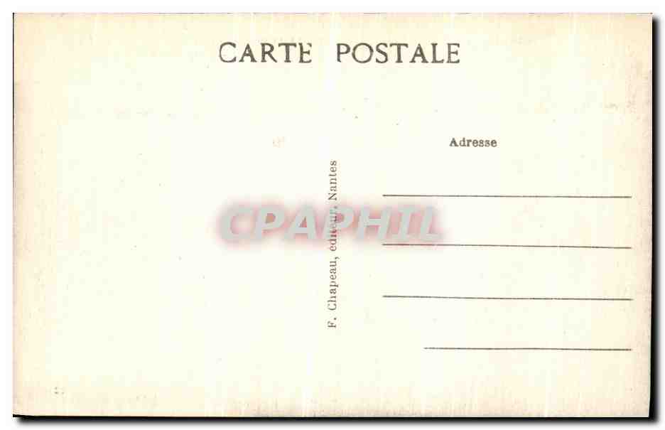 CPA Le Pouliguen Sur la Cote Flaises Et Roches — Back