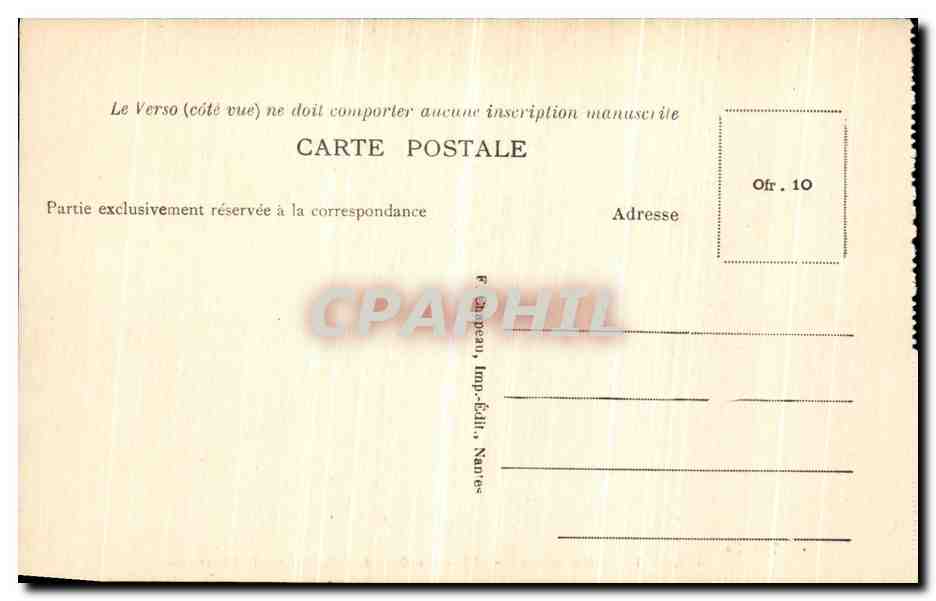 CPA Le Pouliguen Le Quai a La Sortie de la Promenade — Back