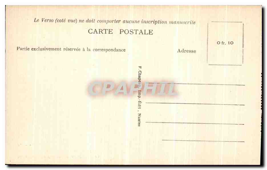 CPA Le Pouliguen Le Bois Pres la Route de Penchateau  — Rückseite