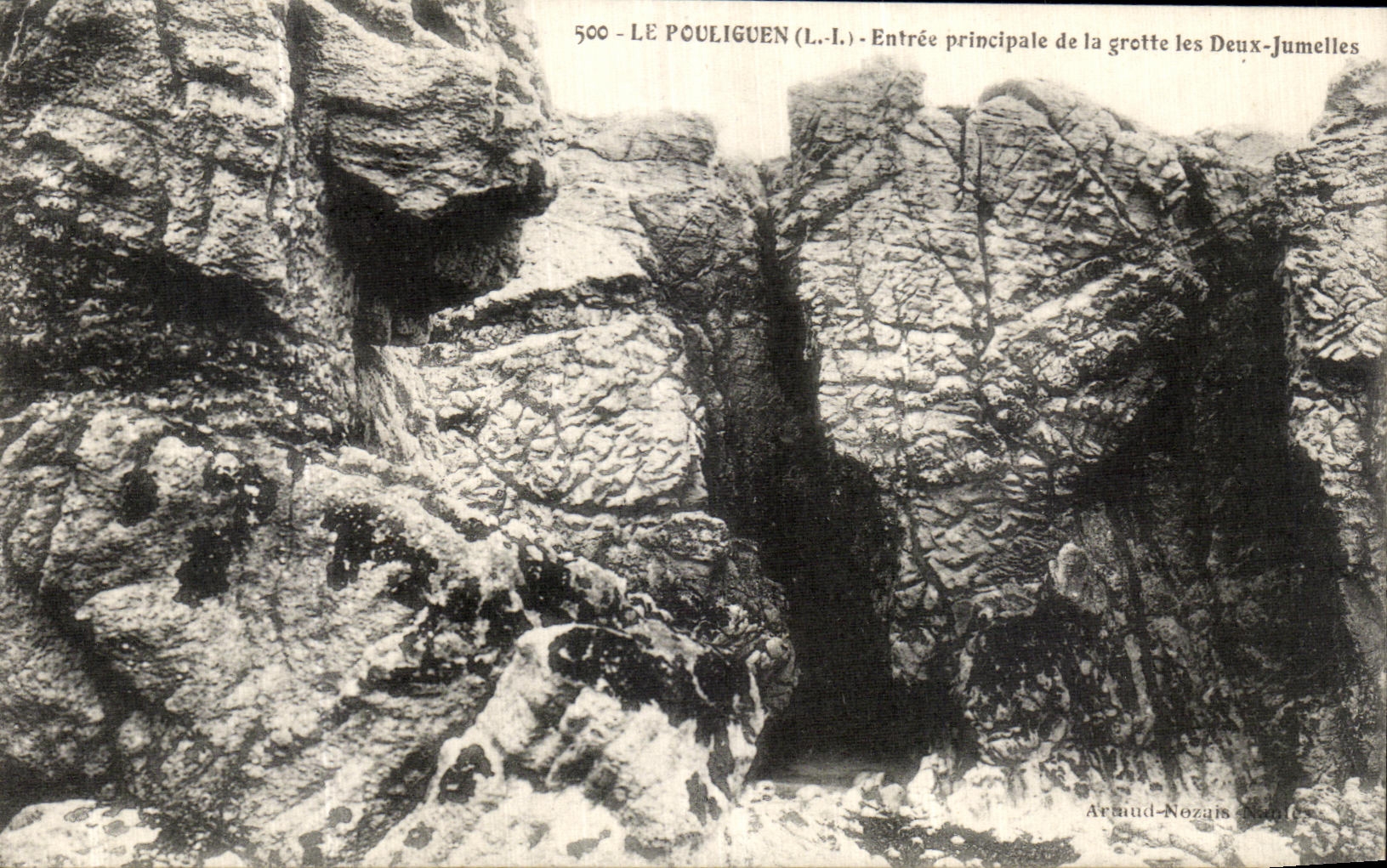 Le Pouliguen (L.-I.) — Entrée principale de la grotte les Deux-Jumelles — Arnaud-Nozais, n°500