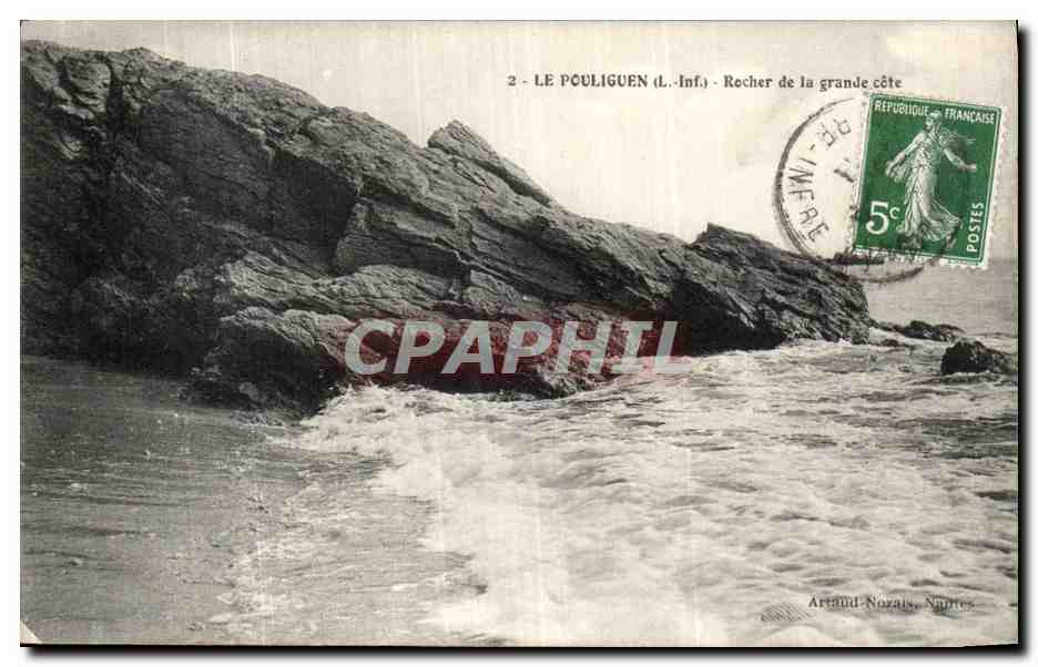 CPA Le Pouliguen Rocher de La Grande Cote 