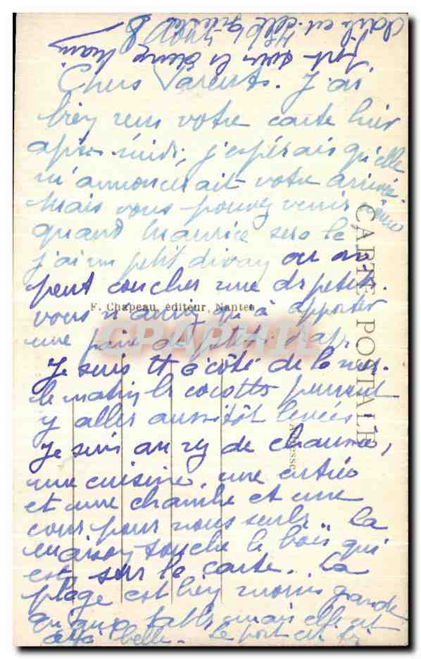 CPA Le Pouliguen Sorte du Bois  — Back