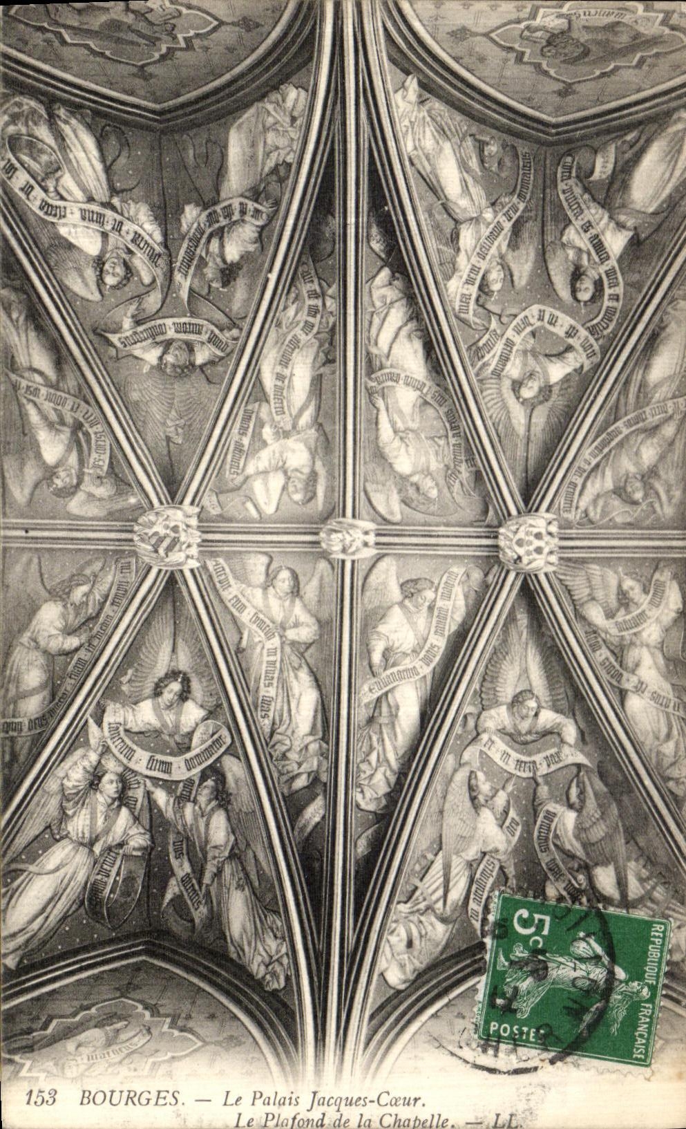 CPA Bourges Le Palais Jacques Coeur Le Plafond de La Chapelle
