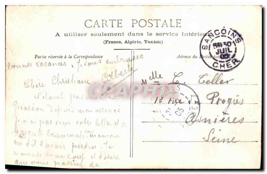 Environs de Sancoins — Fossés du Château de Bannegon — René Dourilles éditeur — Reverso