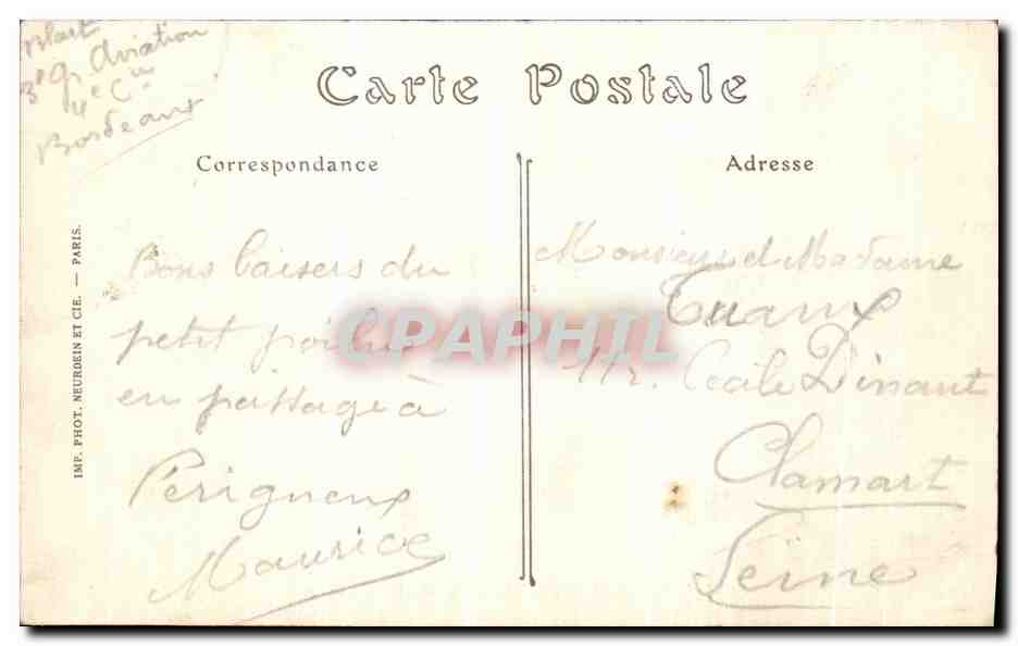 CPA Perigueux Vue Generale Prise de La Boissiere — Rückseite