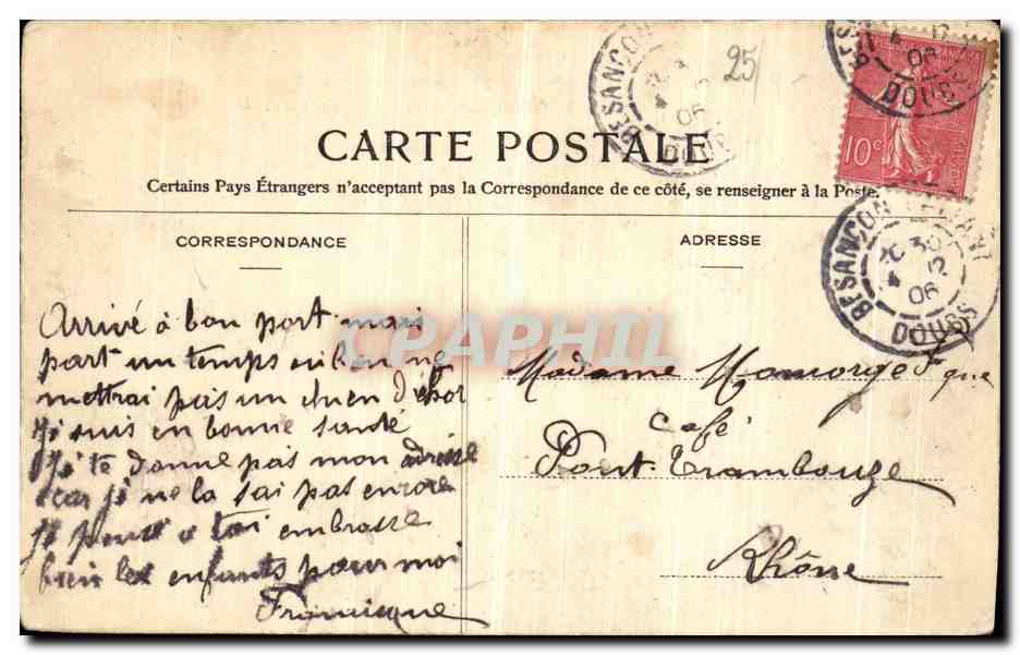 Il Calvario, vista dalla Strada di Beure — Escursione in Franche-Comté — Teulel, edito a Besançon — Verso