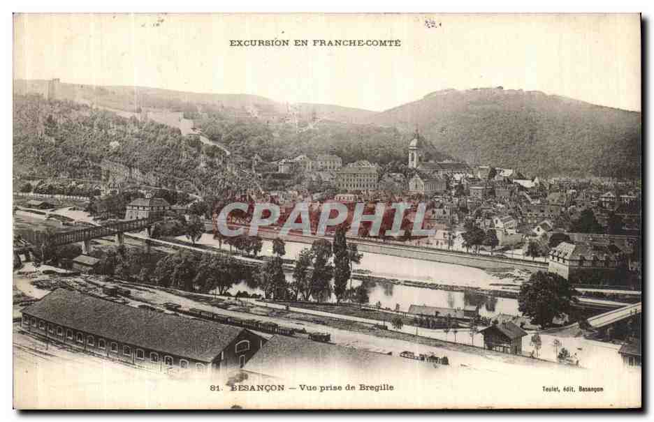 CPA Besancon Vue prise de Bregille