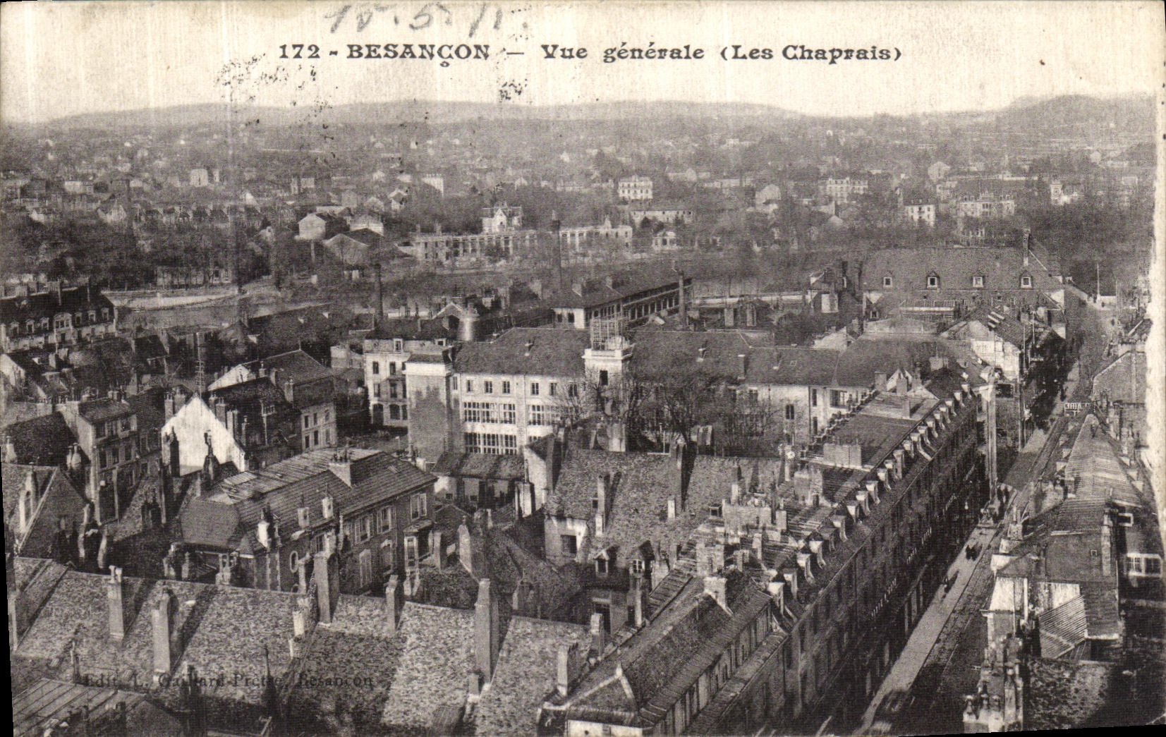 CPA Besancon Vue generale Les Chaprais