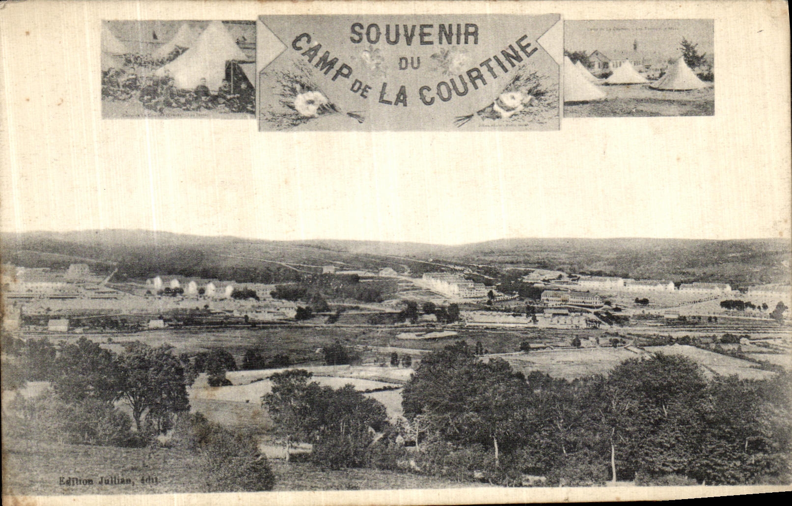 Camp de La Courtine — Souvenir — Édition Julian, 1911