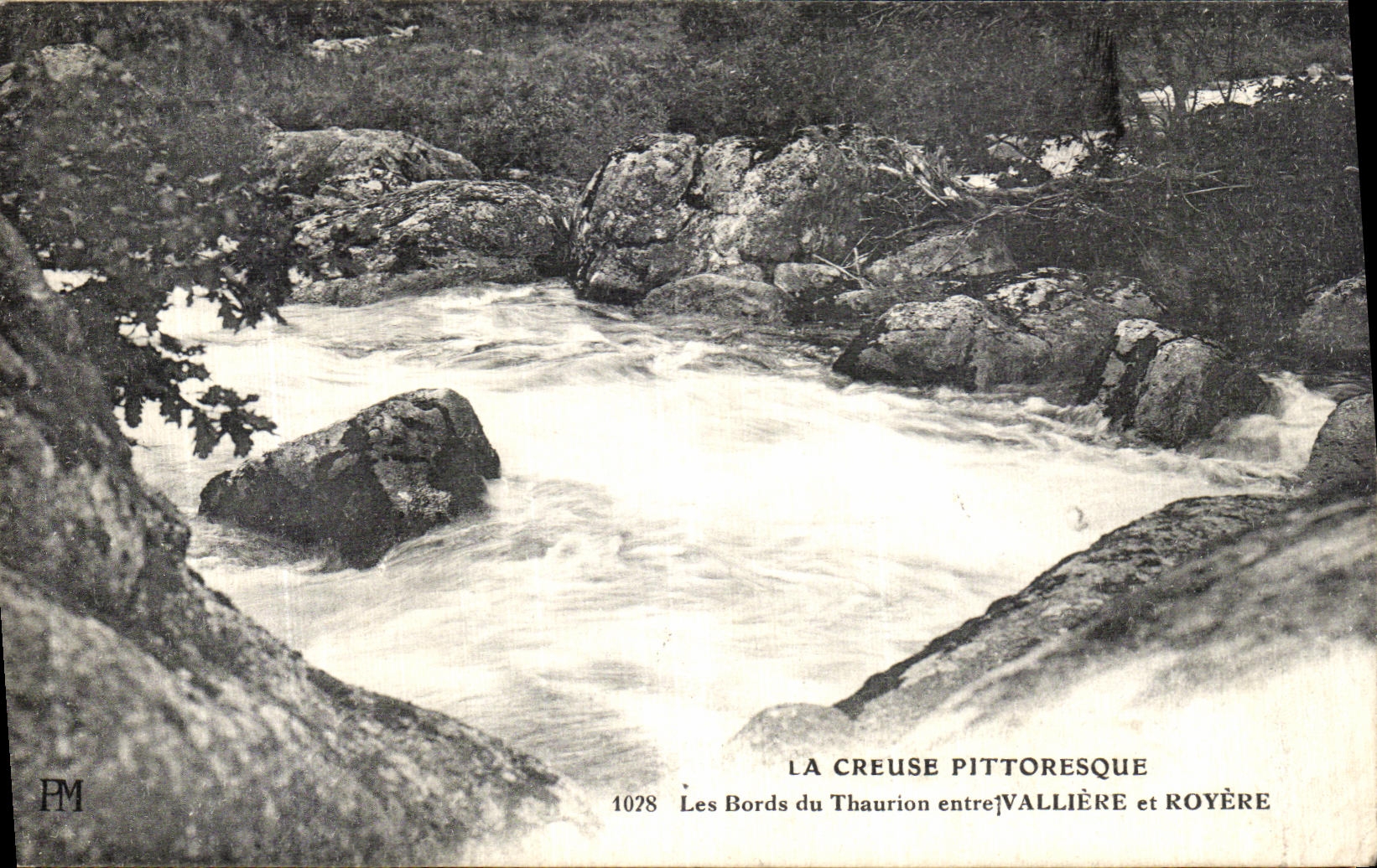La Creuse pittoresque — Les Bords du Thaurion entre Vallière et Royère — PM, n° 1028