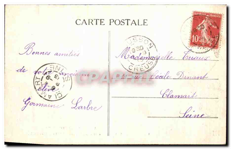 La Creuse pittoresque — Les Bords du Thaurion entre Vallière et Royère — PM, n° 1028 — Reverso