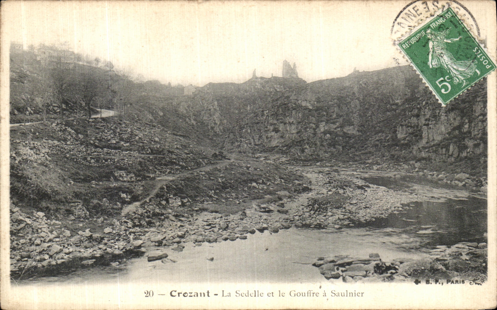 Croissant - La Sedelle et le Gouffre à Saulnier — B. F., Paris, n°20