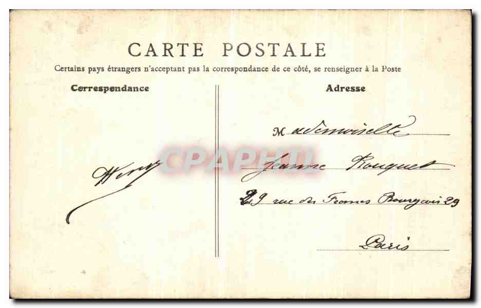 Croissant - La Sedelle et le Gouffre à Saulnier — B. F., Paris, n°20 — Verso