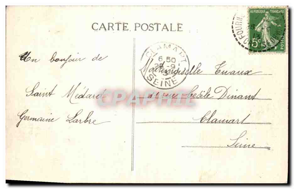 La Creuse pittoresque — Aubusson — Rochers du Puy-du-Roi — n° 1132 — Rückseite