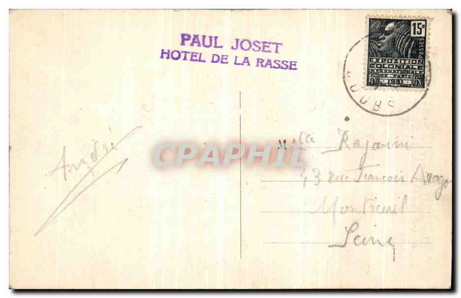 Frontière Franco-Suisse — Le Doubs à Biaufond — Gl Simon, édit., Maubue Doubs — Verso