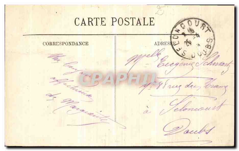 CPA Vallee Des Banges La Cascade de Bauge Personnages — Rückseite