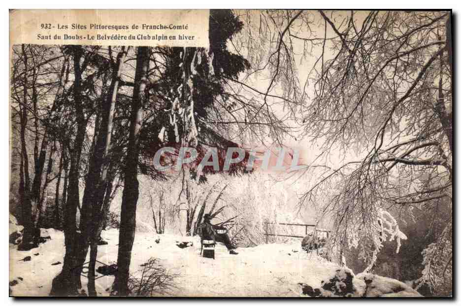Le Belvédère du Club alpin en hiver — Franche-Comté — édition du Club alpin français