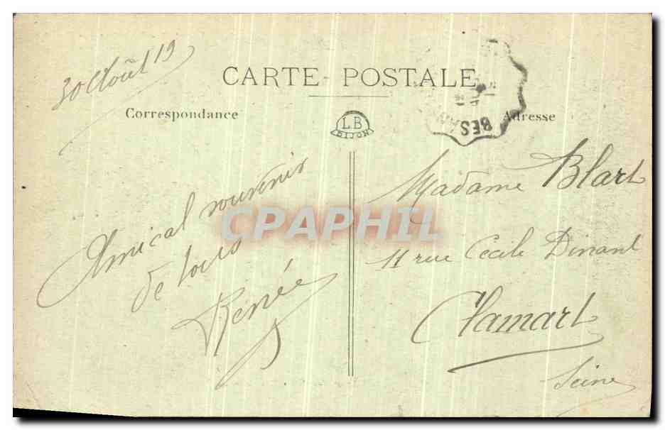 CPA Bassins du Doubs Les Hotels au Saut Doubs — Rückseite