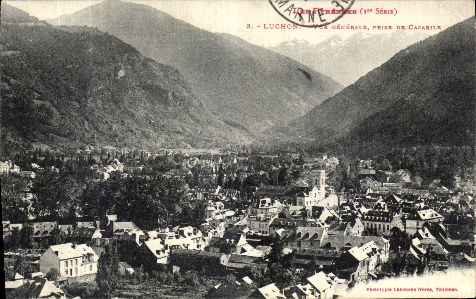CPA Luchon Vue Generale Prise De Cazarile 