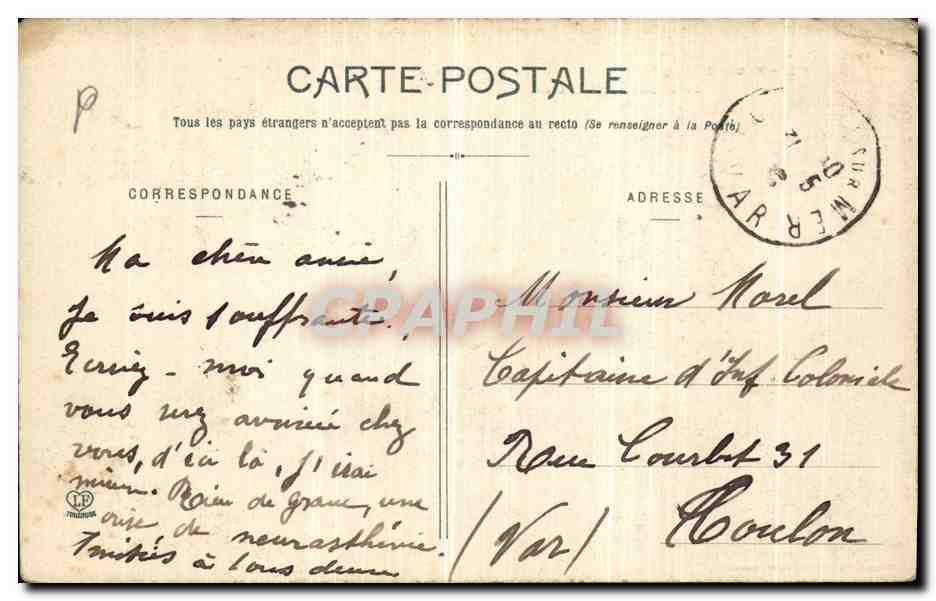 Toulouse - Fontaine du Jardin des Plantes et Monument Silvestre — Phototypie Léonide France Toulouse — Verso