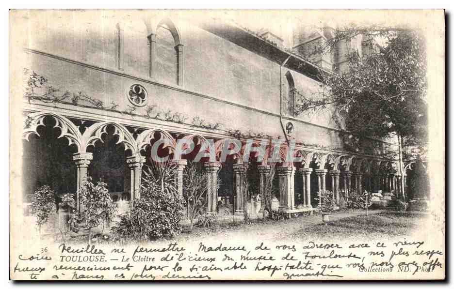 Toulouse — Le Cloître de l'Hôpital de Toulouse — Collections ND. Phot.