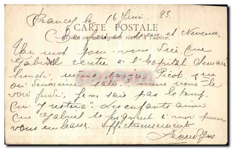 Paramé-Rochebonne — Les terrasses de la pointe de Rochebonne — B.F. Paris — Rückseite