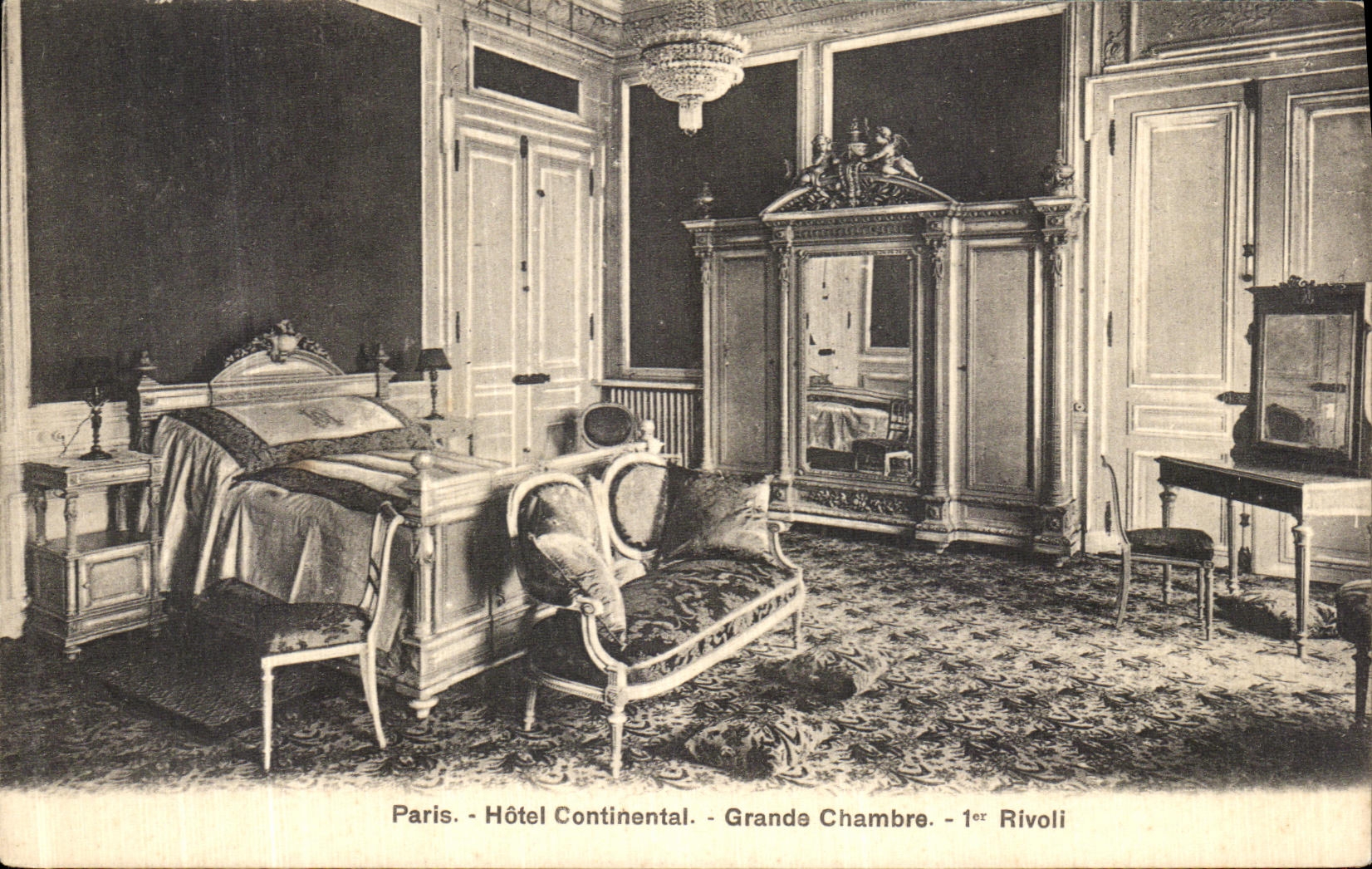 CPA Paris Hotel Continental Grande Chambre Rivoli