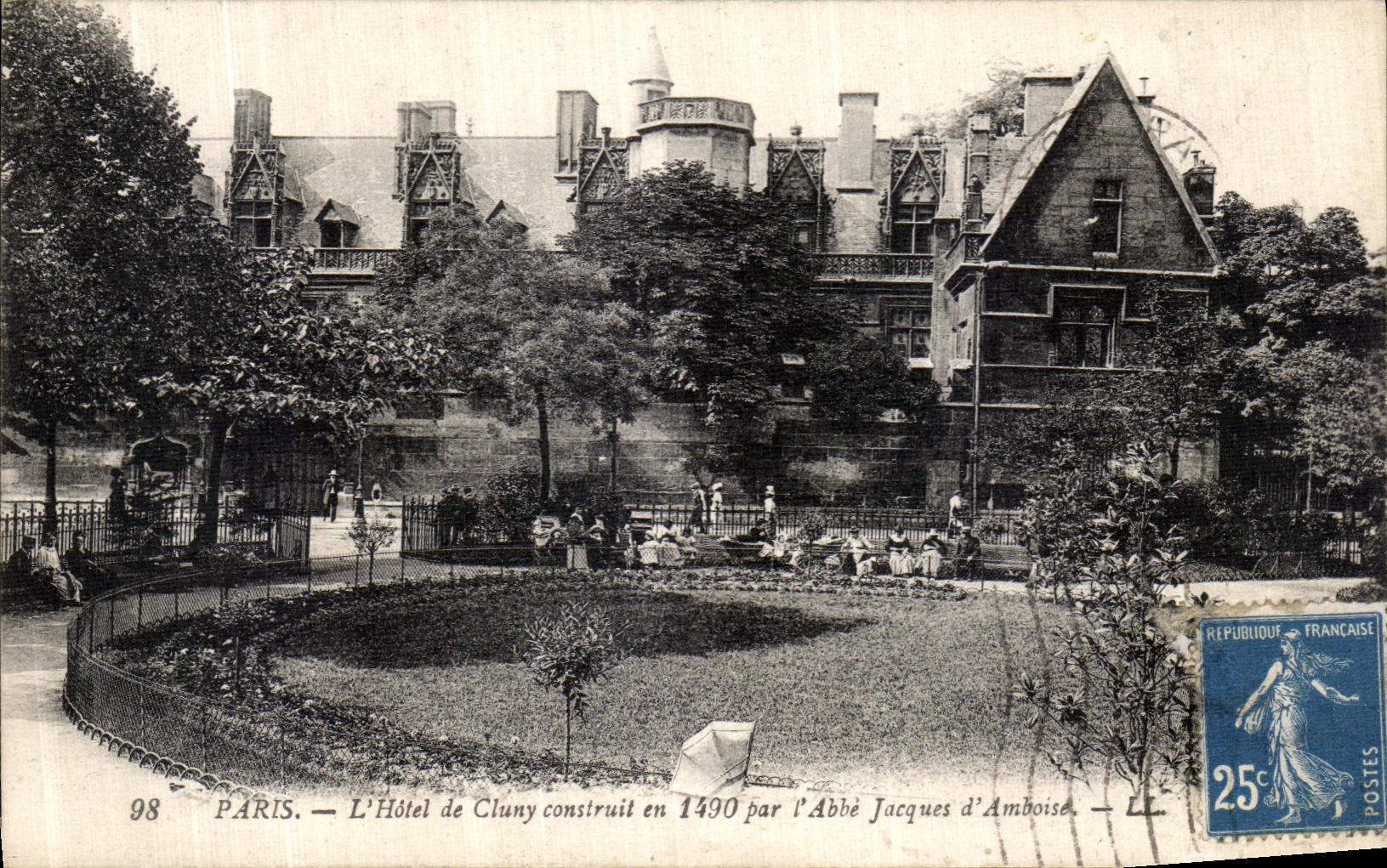 CPA Paris L Hotel de Cluny construit en par l Abbe Jacques d Amboise Nourrices