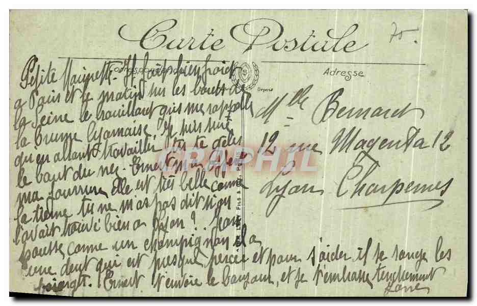 CPA Paris L Hotel de Cluny construit en par l Abbe Jacques d Amboise Nourrices — Rückseite