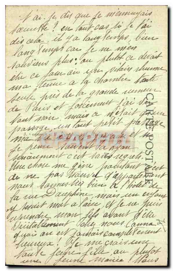 CPA Paris et le Parvis  — Verso