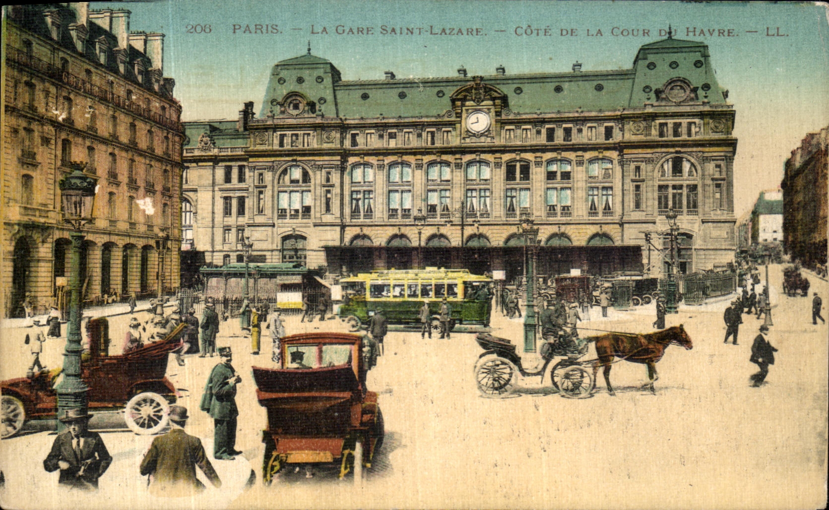 CPA Paris La Gare Saint Lazare Cote de la Cour de Havre