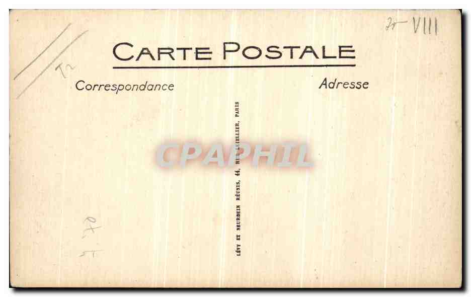 CPA Paris La Gare Saint Lazare Cote de la Cour de Havre — Rückseite