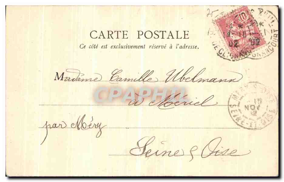CPA Paris Chapelle de ND de Consolation selevee sur l emplacement du Bazar de la Charite rue Jean Goujon — Rückseite