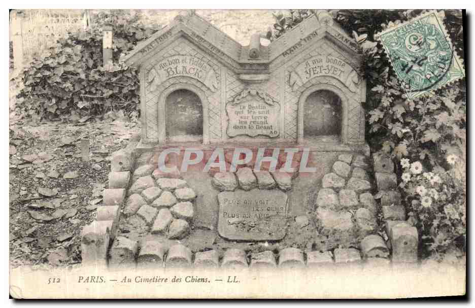 CPA Paris Au Cimetiere des Chiens