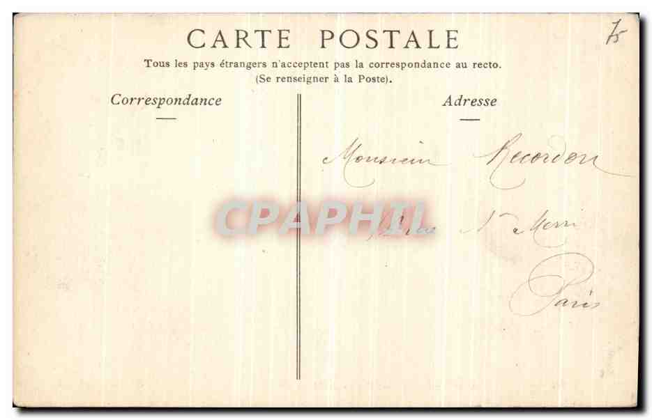 CPA Paris Maison de Henri IV Montmartre — Rückseite