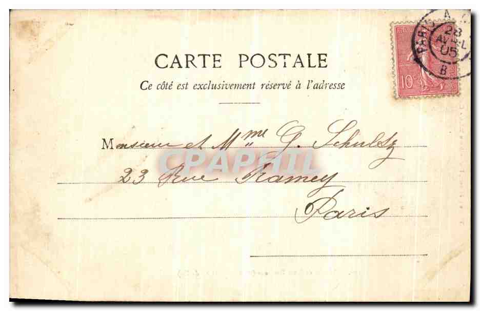 CPA Chateau de Rosa Bonheur Ancien chateau de By  — Rückseite