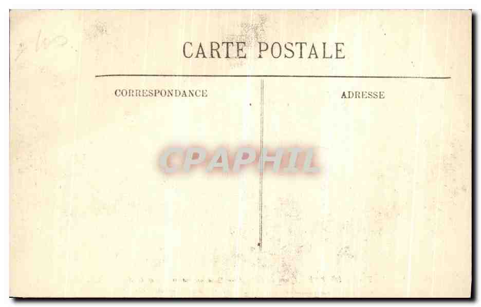 CPA Inondations De Paris Demenagement Quai de Billy — Rückseite