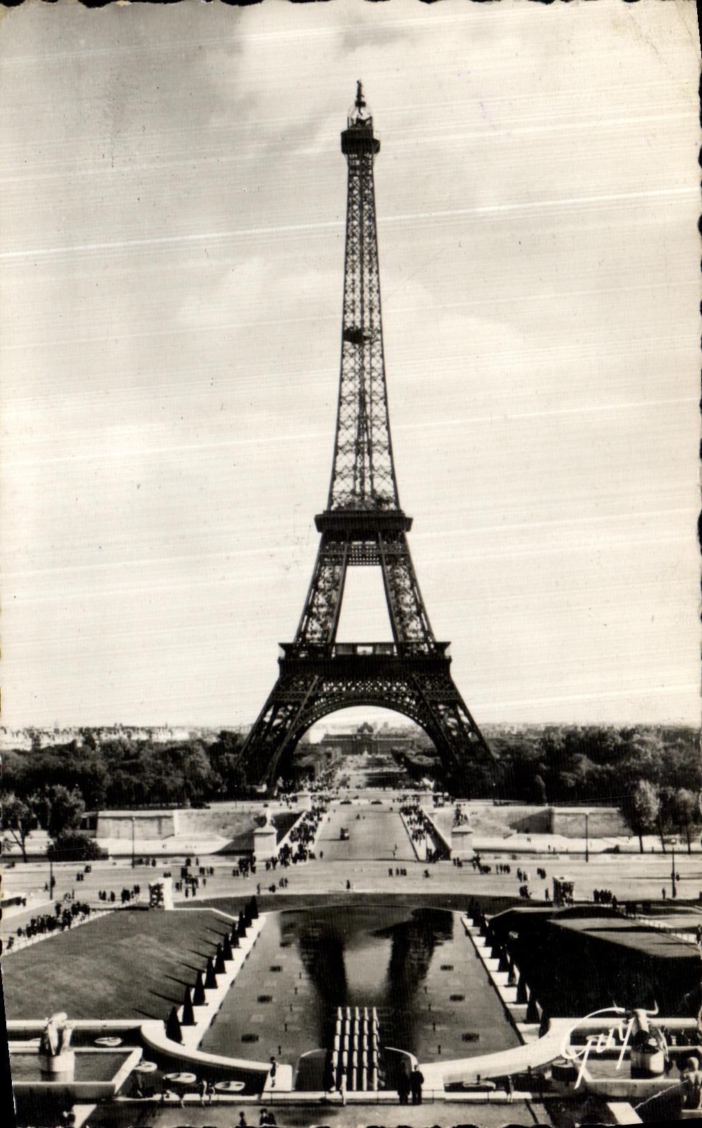 Die Eiffelturm — Ansicht vom Palais de Chaillot — Verlag Léconie, Nr. 301
