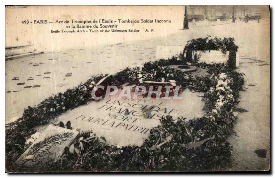 CPA Paris Arc de Triomphe de l Etoile Tombe du Soldat Inconnu