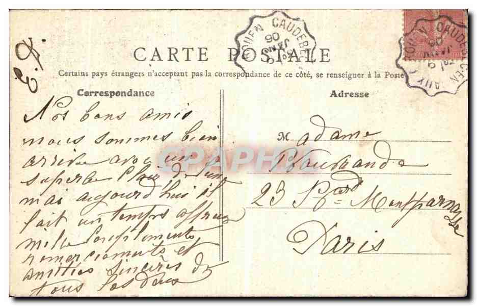 CPA Paris Vieux Montmartre Le Calvaire — Rückseite