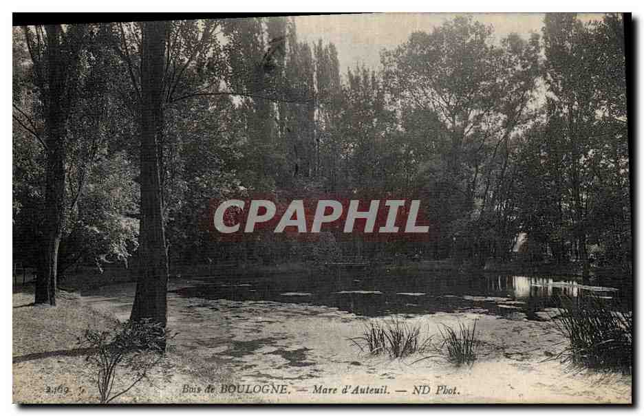 CPA Bais de Boulogne Mare d Auteuil